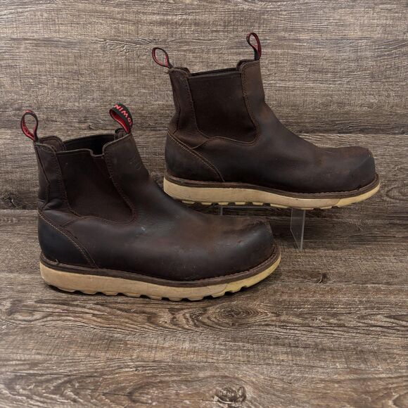 Red Wing Traction Tred Lite Chelsea Boots Men\'s 11.5D Brown Leather Safety Toe main image 4